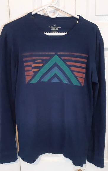 American Eagle Men's Long sleeve Crew Neck Shirt - Picture 3 of 3